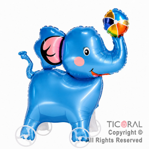 GLOBO METALIZADO ELEFANTE CON RUEDAS